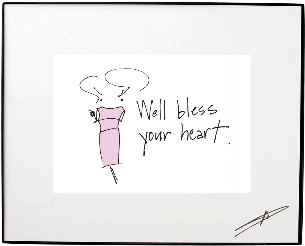 Bless Your Heart Framed Art (10179)