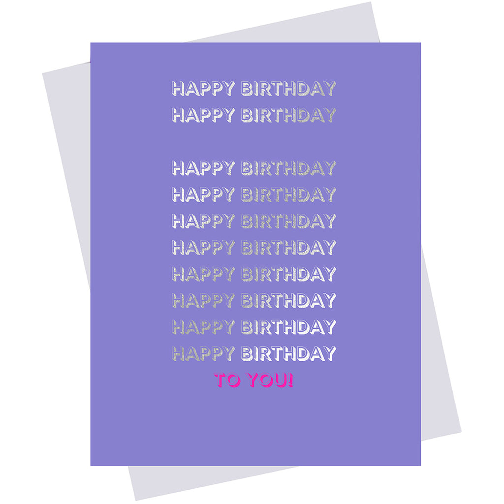 Happy Birthday, Happy Birthday To You.  (18158)