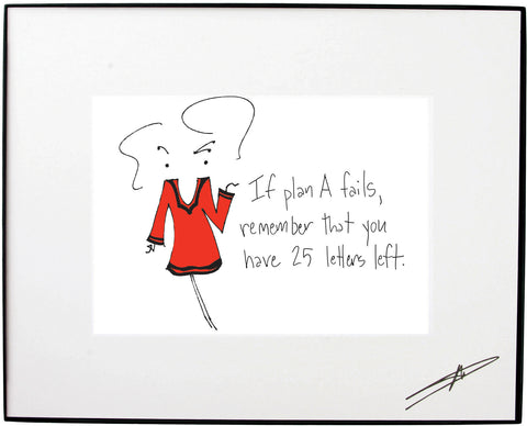 Plan A Framed Art (10141)
