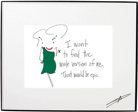 Male Version of Me Framed Art (10147)