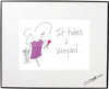 It Takes A Vineyard Framed Art (10161)