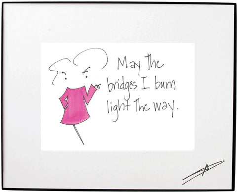 Burning Bridges Framed Art (10163)