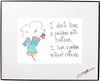 Caffeine Problem Framed Art (10177)