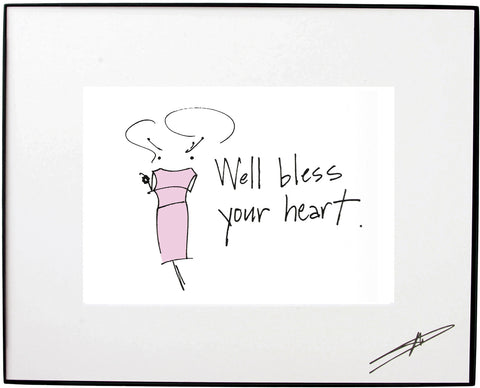 Bless Your Heart Framed Art (10179)