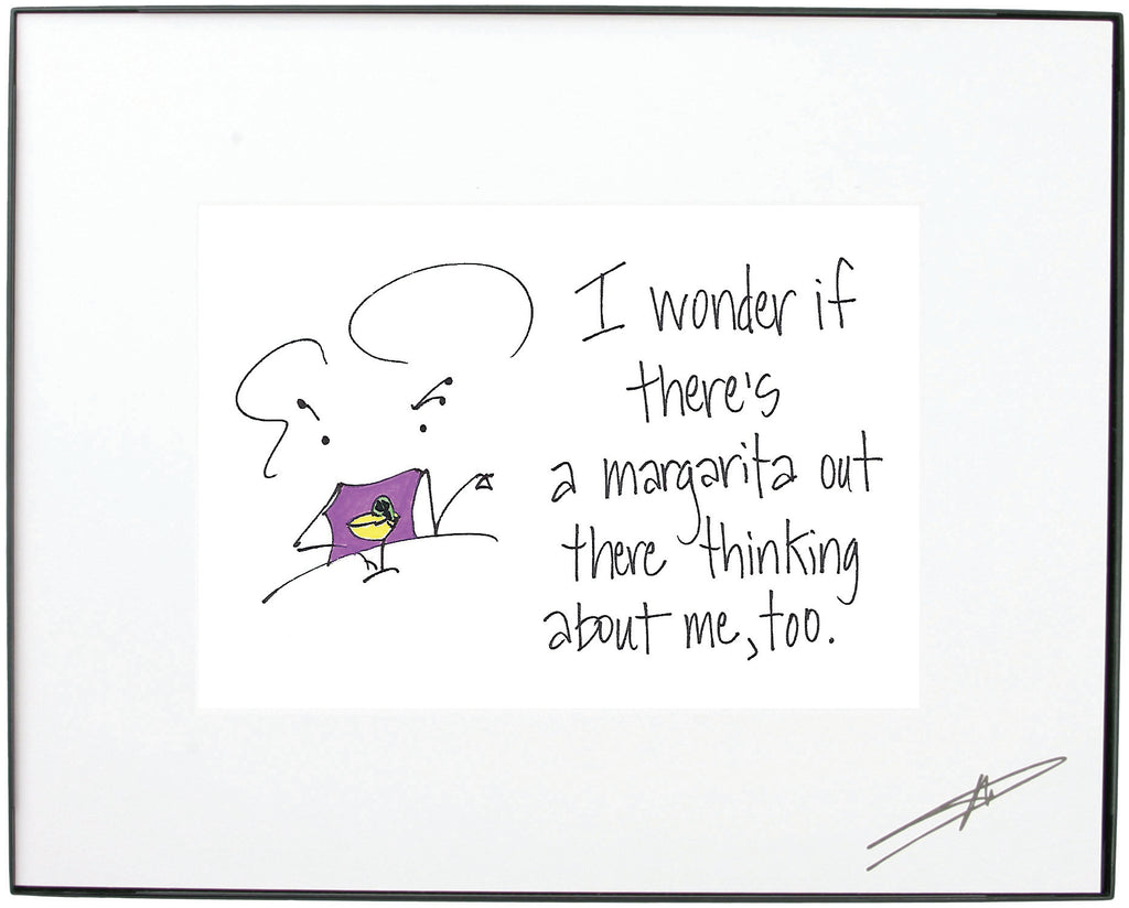 Margarita Thinking of Me  Framed Art ( 10202)