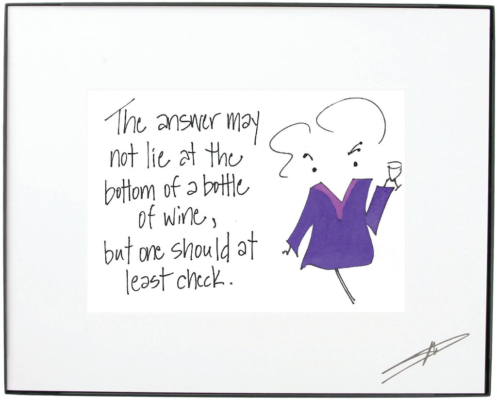 "The answer may not lie at the bottom Framed Art ( 10225)