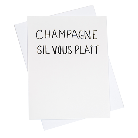 S'il Vous Plait Greeting Card (18094)