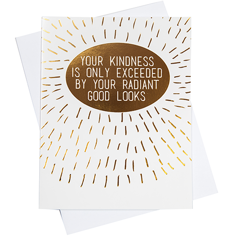 Radiant Good Looks Greeting Card (18098)