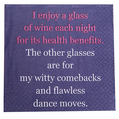 I enjoy a glass of Wine- Napkin (20160)