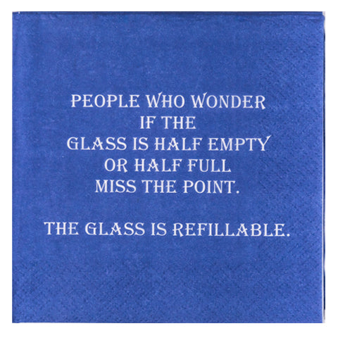Glass Is Refillable- Napkin (20168)